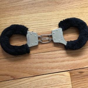 Black Furry Handcuffs
